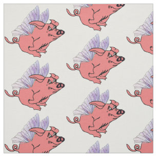 Schweine fliegen stoff