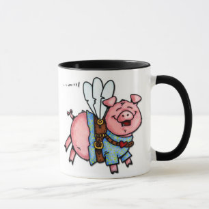 Schweine flogen keine txt Tasse