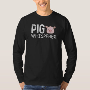 Schweine Flüsterer Landwirt Vintage Ich liebe Schw T-Shirt