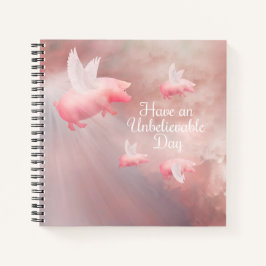 Schweine Fly-an-Unglaubliches Day-Notebook Notizbuch