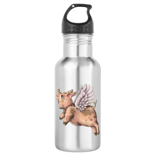 Schweine Fly Edelstahlflasche