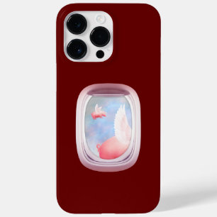Schweine Flying Past Airplane Window Case-Mate iPhone 14 Pro Max Hülle