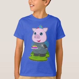 Schweine-Geburtstagsmechanismus T-Shirt