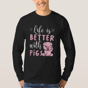 Schweine Geschenk Vegan Schweine Tierschutz Farm T-Shirt