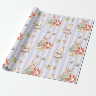 Schweine Geschenkpapier