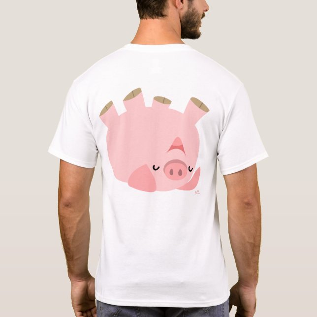 Schweine haben lustigen T - Shirt (Design auf der  (Rückseite)