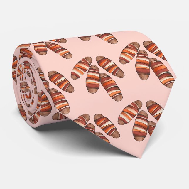 Schweine in Blankets Bacon Sausage UK British Food Krawatte (Gerollt)