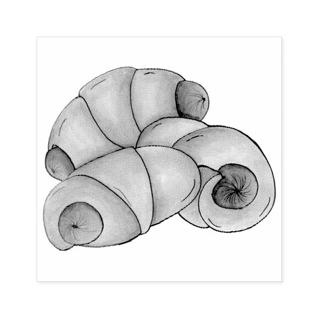 Schweine in einem schwarzen Halbmond, Hot Dog Junk Gummistempel (Prägung)