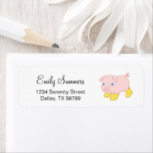 Schweine in gelben Gummistiefeln