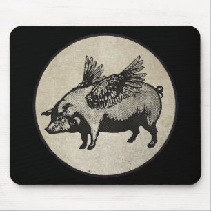 Schweine konnten fliegen mousepad