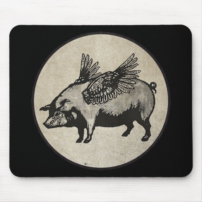 Schweine konnten fliegen mousepad (Vorne)