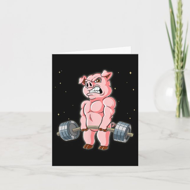 Schweine-Körpergewicht-Fortbildung Karte (Vorderseite)