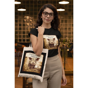Schweine & Küsse Vintage Farmhouse Chic Schwein T-Shirt