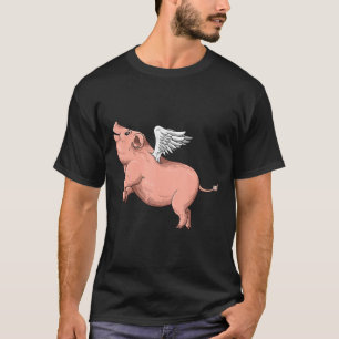 Schweine mit Flügeln Fliegenschweinliebhaber T-Shirt