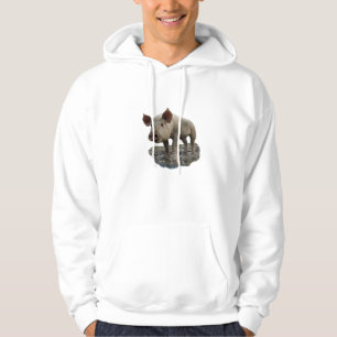 Schweine nehmen einen Schlammbad. Hoodie