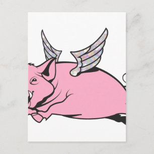 Schweine Postkarte