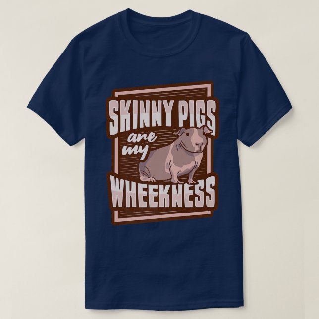 Schweine-Schweine-Raddesign für eine Guinea T-Shirt (Design vorne)