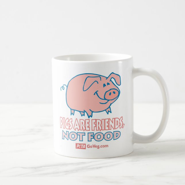 Schweine sind Freund-Tasse Kaffeetasse (Rechts)