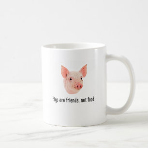 Schweine sind Freunde, nicht Nahrungsmittelentwurf Tasse
