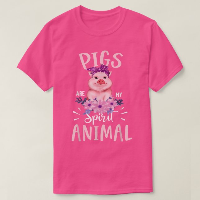 Schweine sind mein Geist Tiere lustige Niedliche S T-Shirt (Design vorne)