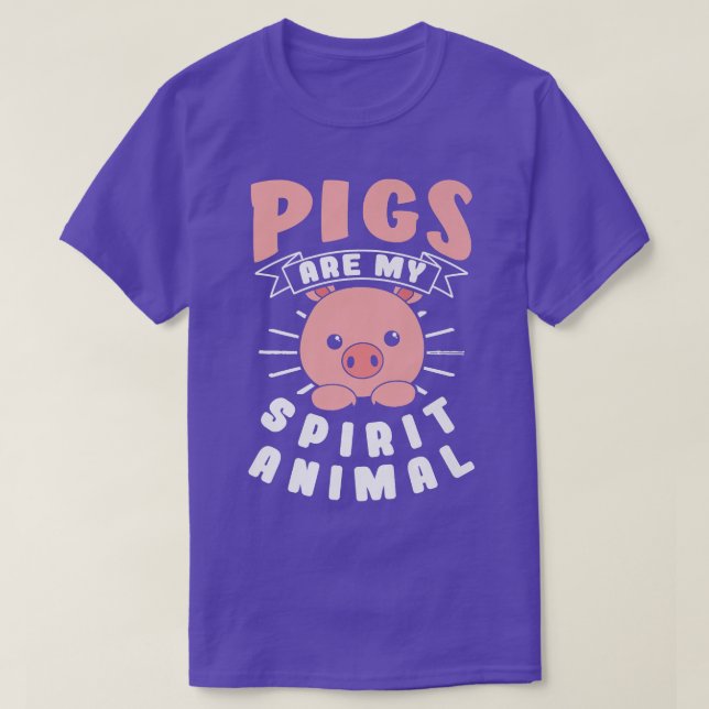 Schweine sind meine geistige Tierprämie T-Shirt (Design vorne)