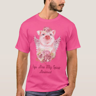 Schweine sind meine Spirit Animal Pig Liebhaber un T-Shirt