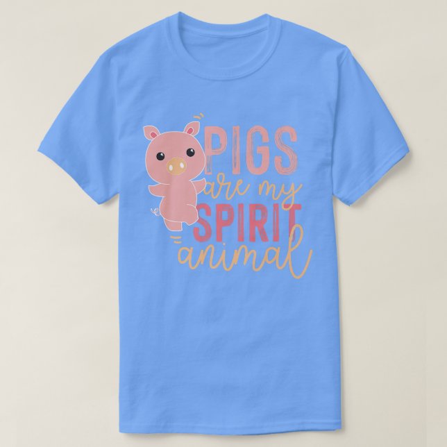 Schweine sind meine Spirit Animal Premium 4995 T-Shirt (Design vorne)