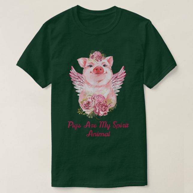 Schweine sind meine Spirit AnimalPig Liebhaber und T-Shirt (Design vorne)