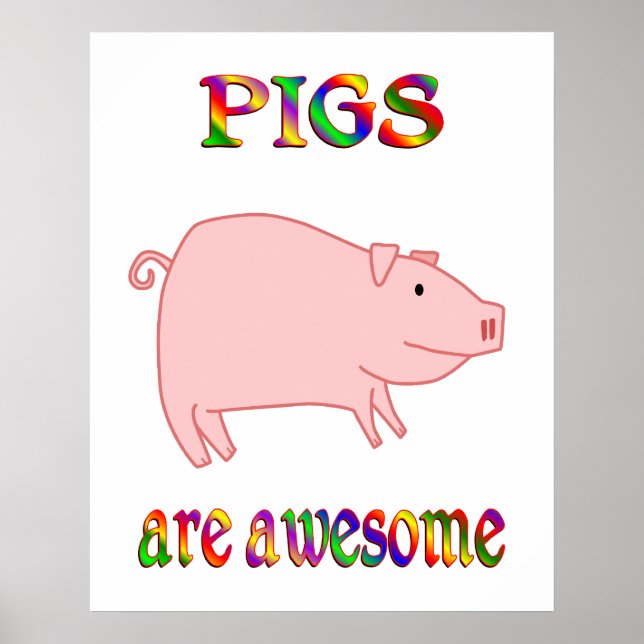 Schweine sind Phantastisch Poster (Vorne)