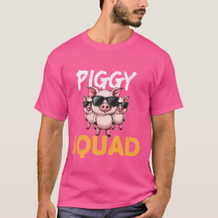 Schweine Squad Schwein Liebhaber Lustiger Geburtst T-Shirt