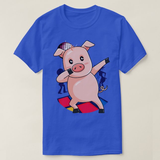 Schweine-Tanzfarm Pink Pink Piglet (3) T-Shirt (Design vorne)