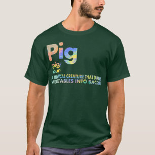 Schweine und Bacon Definition Funny Bacon Lovers P T-Shirt