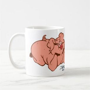 Schweine und Küsse Tasse