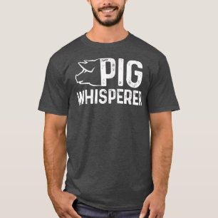 Schweine Whisperer Bauer Vintag I Liebe Schweine F T-Shirt