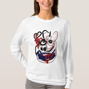 Schweine X Herzen T-Shirt