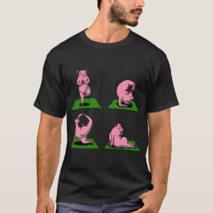 Schweine-Yoga-Workout T-Shirt