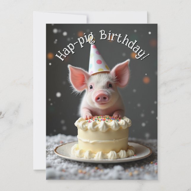 Schweine zum Geburtstag (Vorderseite)