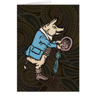 Schweinebacke Piggy Niedliche formale Antike