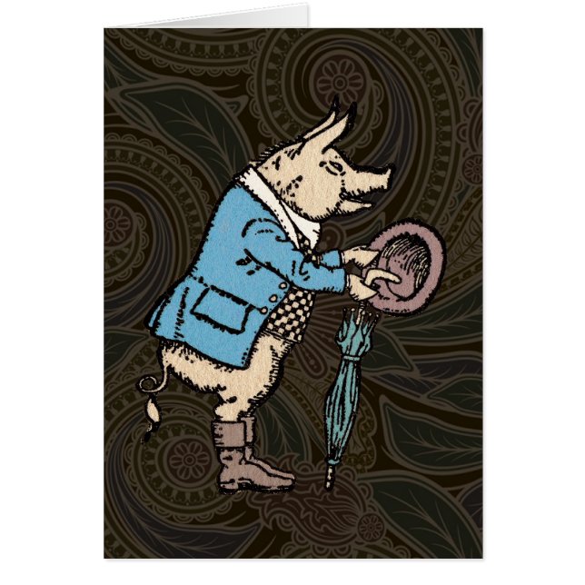 Schweinebacke Piggy Niedliche formale Antike (Vorne)