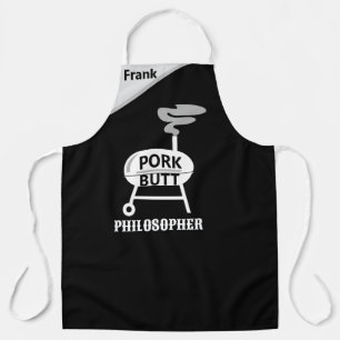 "Schweinebraten Philosoph" Apron - BBQ-Weisheit Schürze