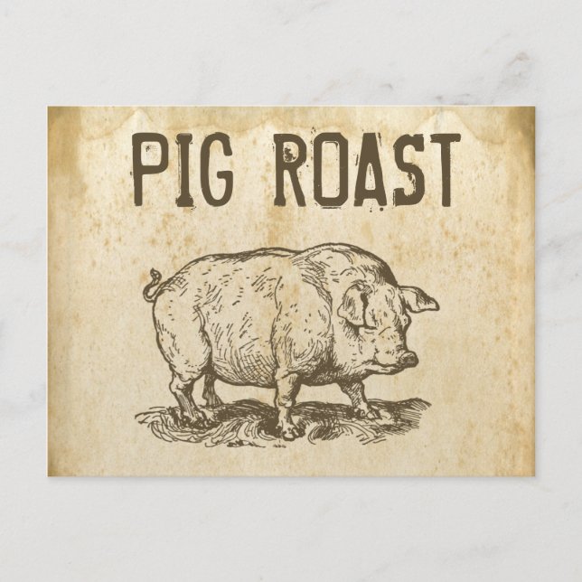 Schweinebraten Postkarte (Vorderseite)