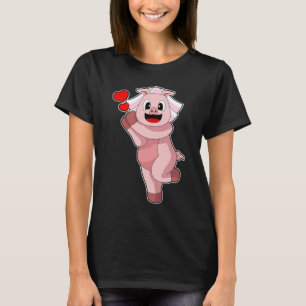 Schweinebraut Herz Hochzeit T-Shirt
