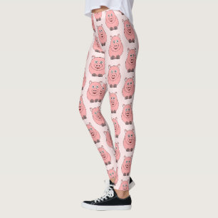 Schweinedesign Sie wählen Hintergrundfarbe Leggings
