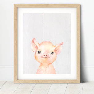 Schweinefarm-Kinderzimmer-Kunstposter Poster