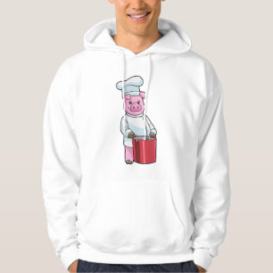 Schweinefleisch als Koch mit Kochkochtopf Hoodie