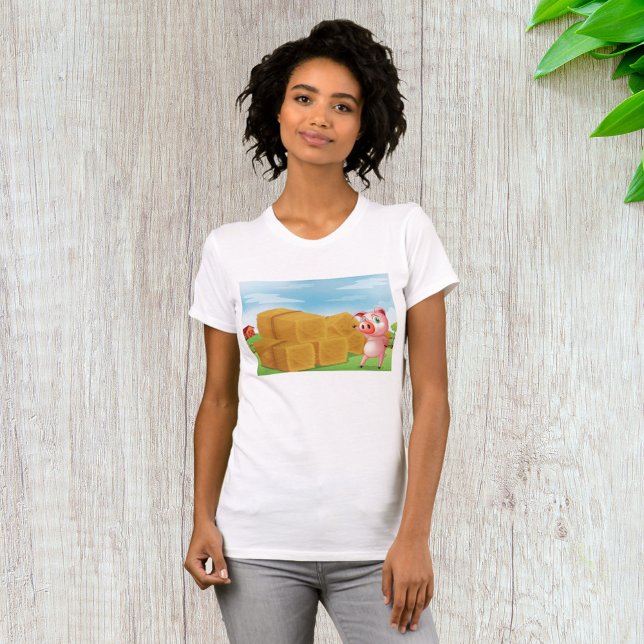 Schweinefleisch auf einem T - Shirt von Hay Bales (Von Creator hochgeladen)