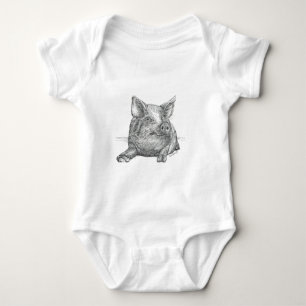 Schweinefleisch Baby Strampler
