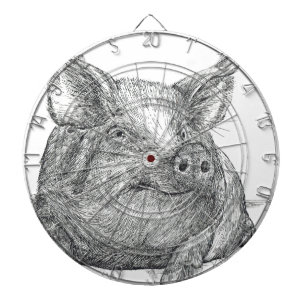 Schweinefleisch Dartscheibe