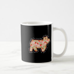 Schweinefleisch Erdbeere Bestandsausstellung Viehz Kaffeetasse