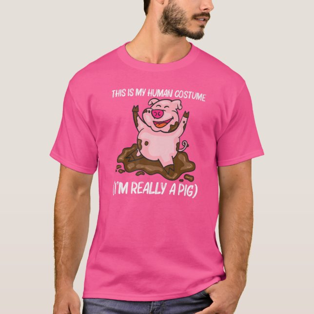 Schweinefleisch für Männer Bauer T-Shirt (Vorderseite)